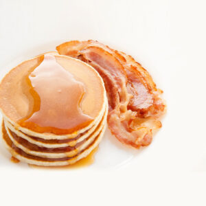 Pancakes w/ bacon